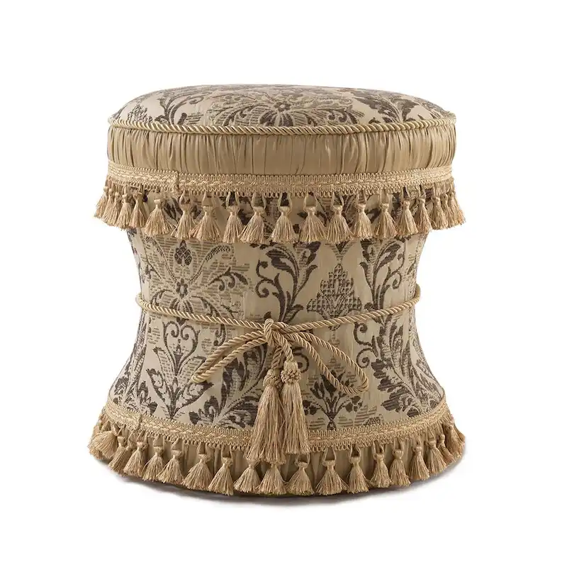 Decorative Upholstered Vanity Stool Ottoman