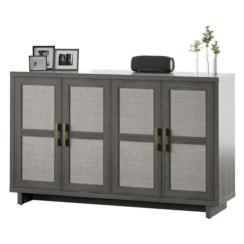 Coastal Sideboard with Linen Inspired Accents