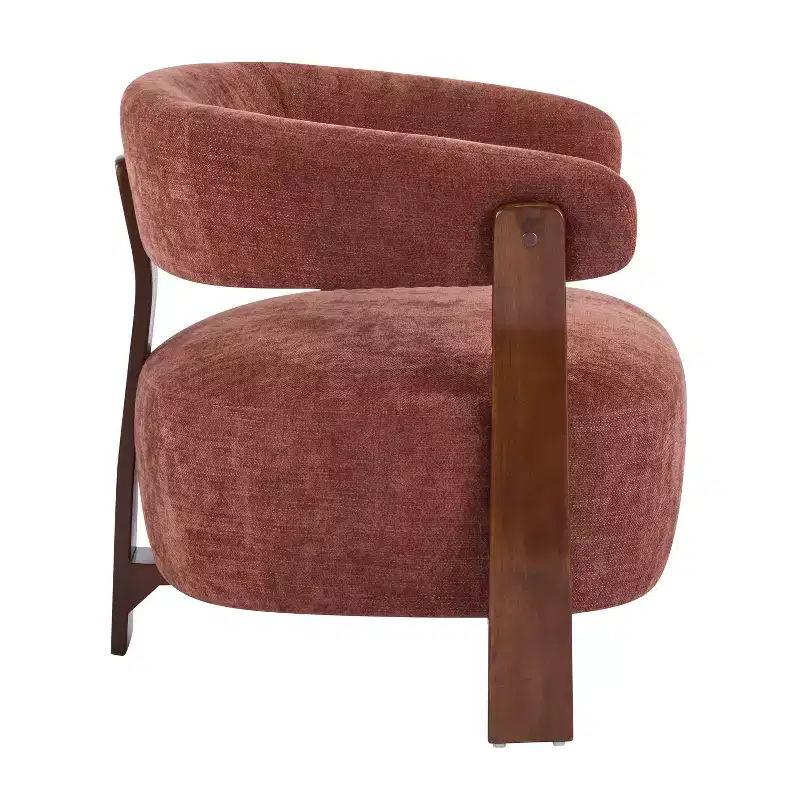 Christopher Knight Home Hepurn Bent Wood Modern Upholstered Accent Chair