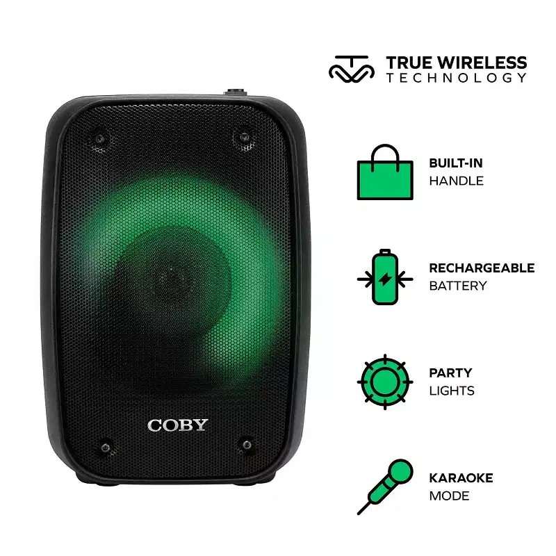 Coby Blaze Light-Up Bluetooth Speaker