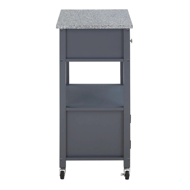 Fairfax Kitchen Cart with Granite Top