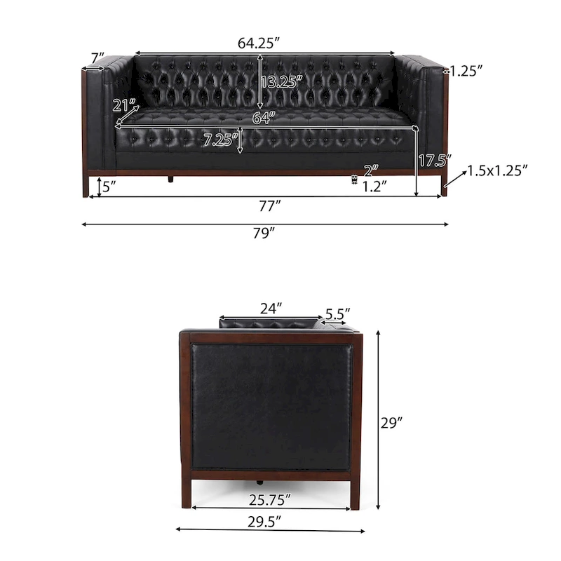 Petteti Upholstered Sofa by Christopher Knight Home