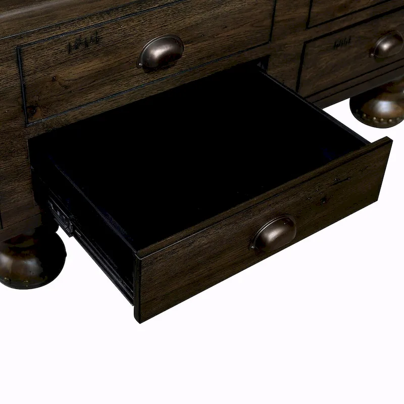 40 Solid Wood Rectangle Coffee Table with 4 Drawers