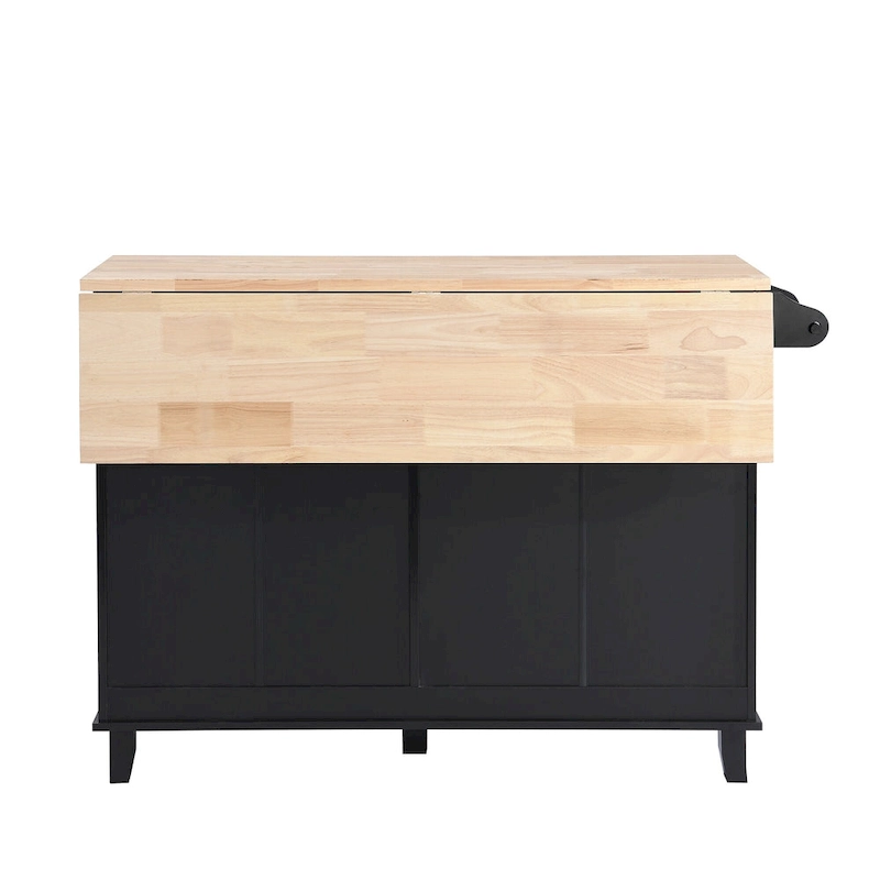 TOPMAX Kitchen Island Set with Drop Leaf and 2 Seatings, Dining Table Set with Adjustable Shelf, Drawers and Towel Rack