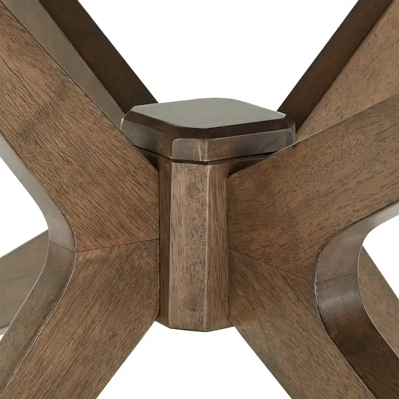 Mid-Century Coffee Table - Walnut Finish with Angled Legs