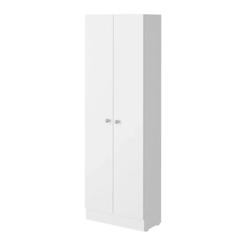 White / Black / Oak Freestanding Storage Cabinet with 10 Shelves