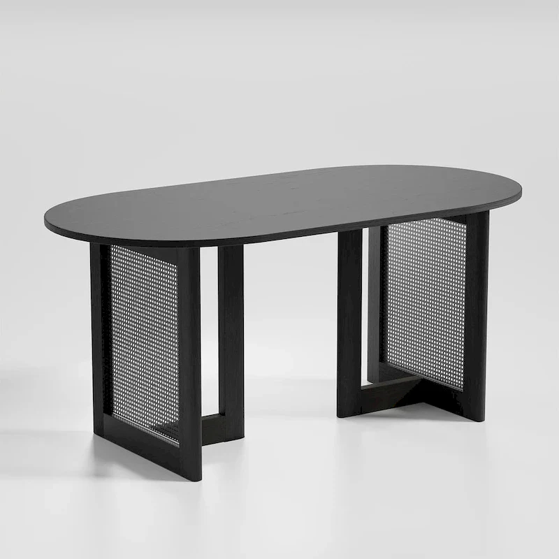 Lumioca Cinna Oak Wood Double Pedestal Dining Table