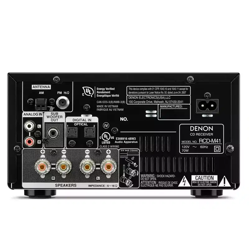 Denon D-M41 Hi-Fi System with CD, Bluetooth, and AM/FM Tuner