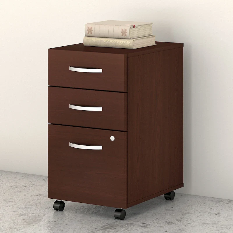 3-Drawer Mobile File Cabinet with Lock