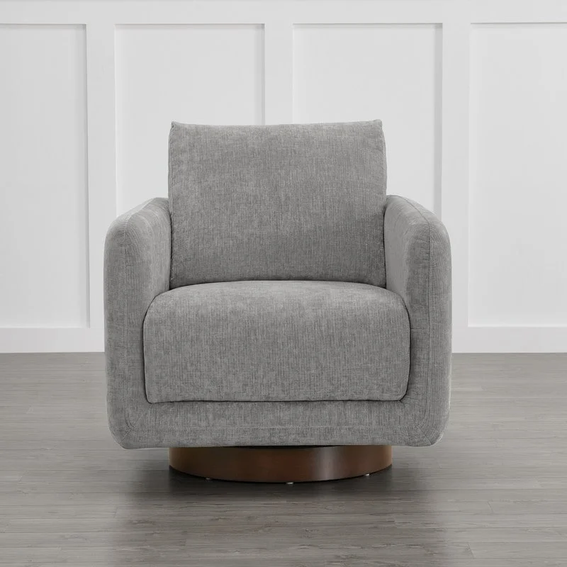 Rebecca Swivel Accent Chair Armchair with Back Cushion