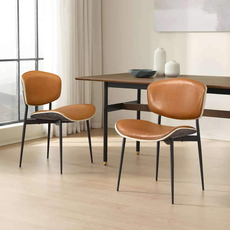 Modern Bentwood Dining Chairs (2 Chairs)