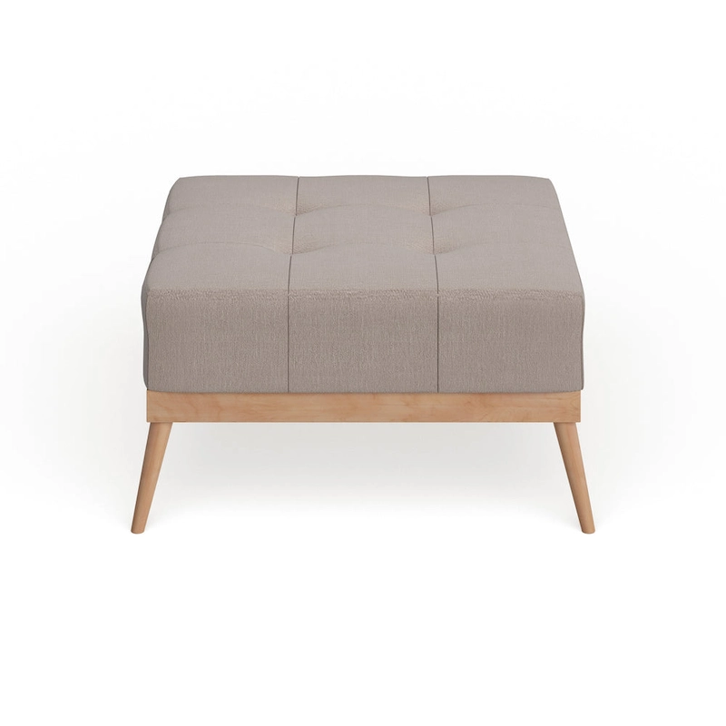 Christopher Knight Home Carson Lund Mid-century Tufted Fabric Square Ottoman Table