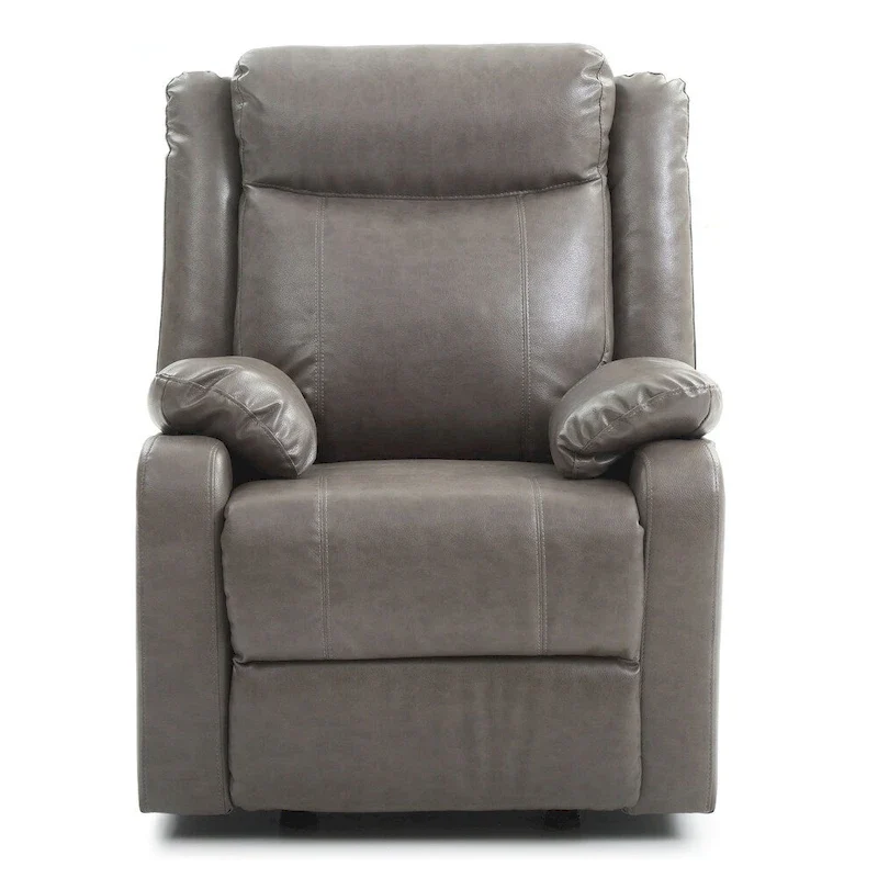 Faux Leather Rocking Recliner, Single Seat