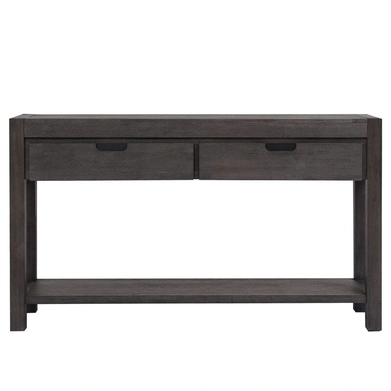 55.1 W Console Table with 2 Drawers and 1 Shelf - N/A