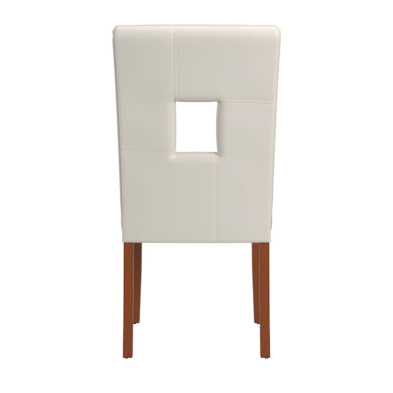 Alsace White Faux Leather Dining Chairs (Set of 2) by iNSPIRE Q Classic - Dining Chair
