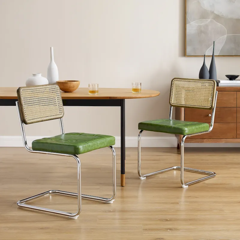 Art Leon Modern Upholstered Dining Chairs (Set of 2)