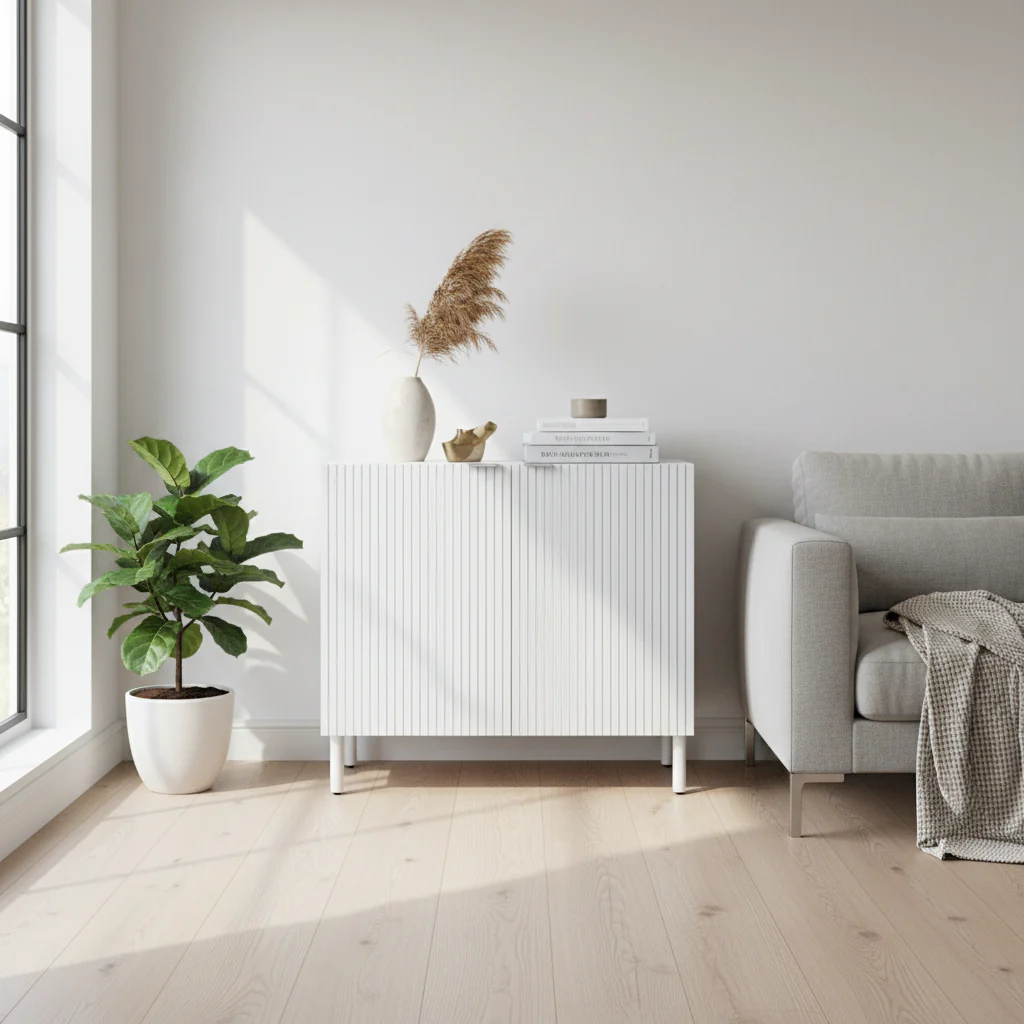 White Cabinet 2 Door