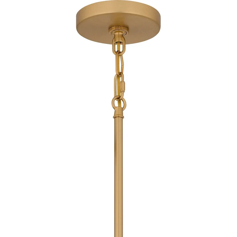 Soiree 4-Light Brushed Weathered Brass Pendant Light