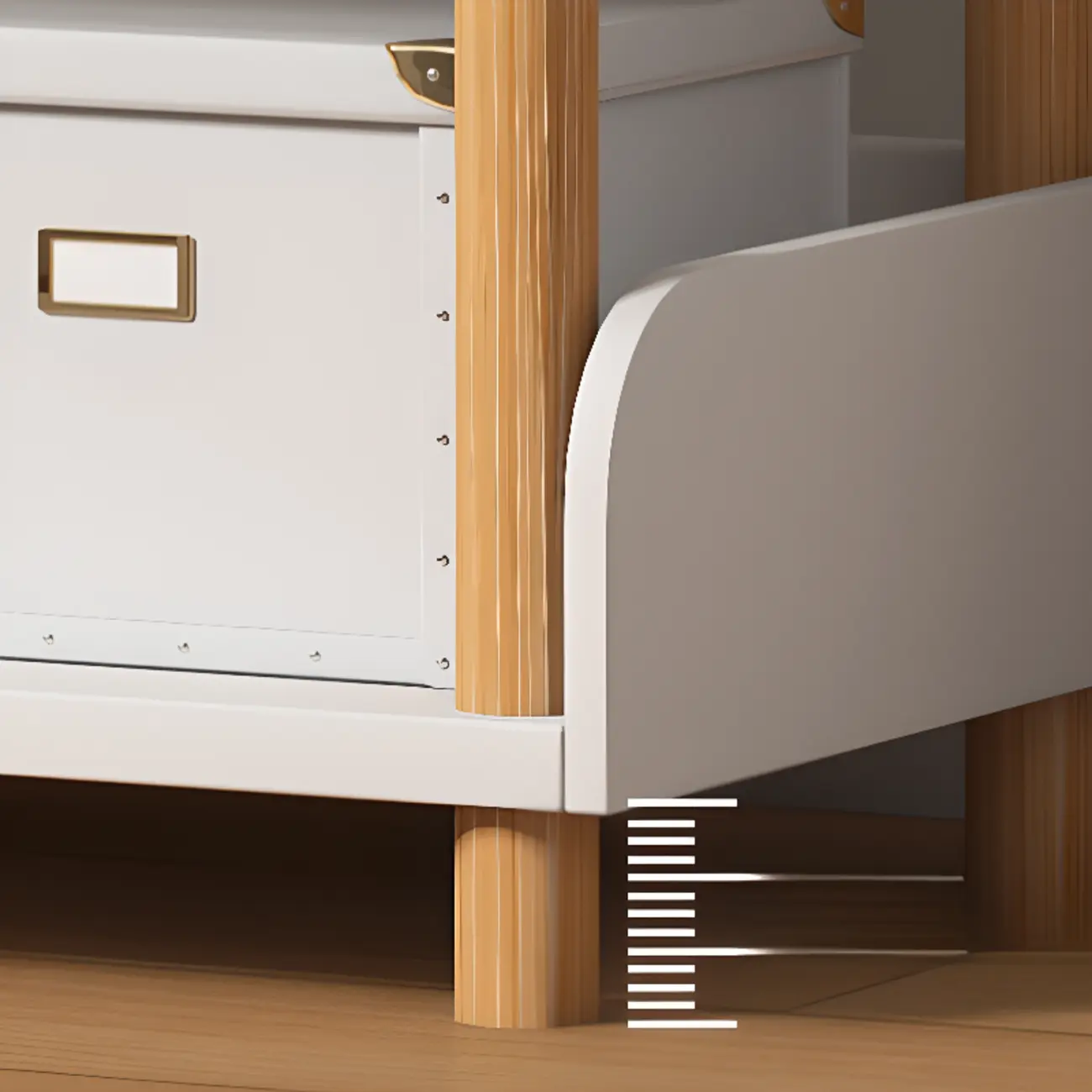 Vertical Natural Multi-Shelf Open Back Wood Bookcase