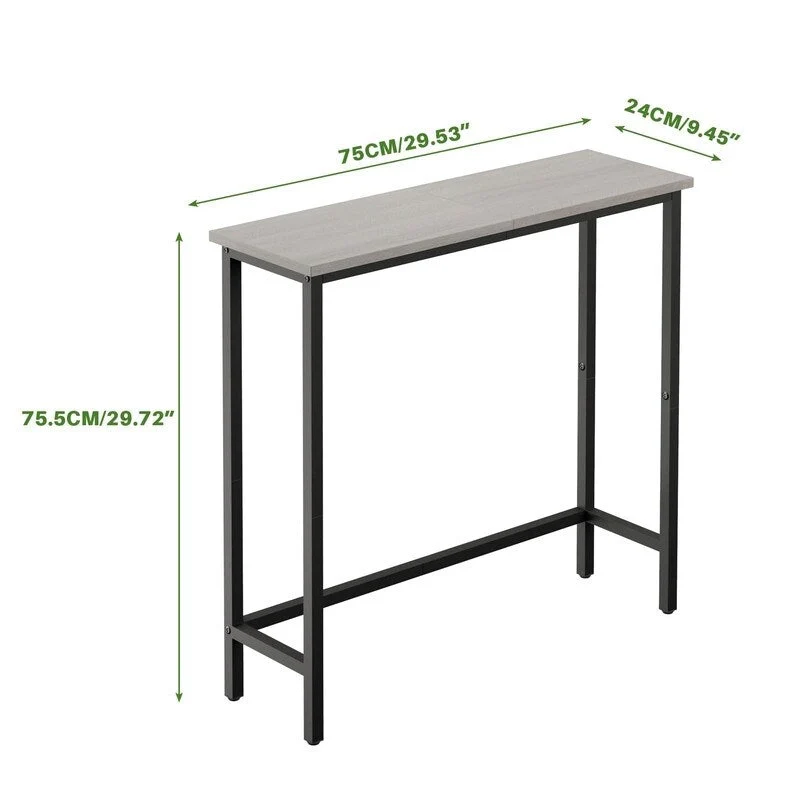 Narrow Console Table – Slim Entryway Table for Hallway, Bedroom, Living Room or Foyer
