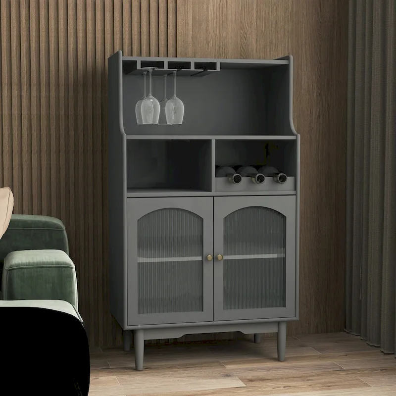 Bar Cabinet with Removable Wine Rack