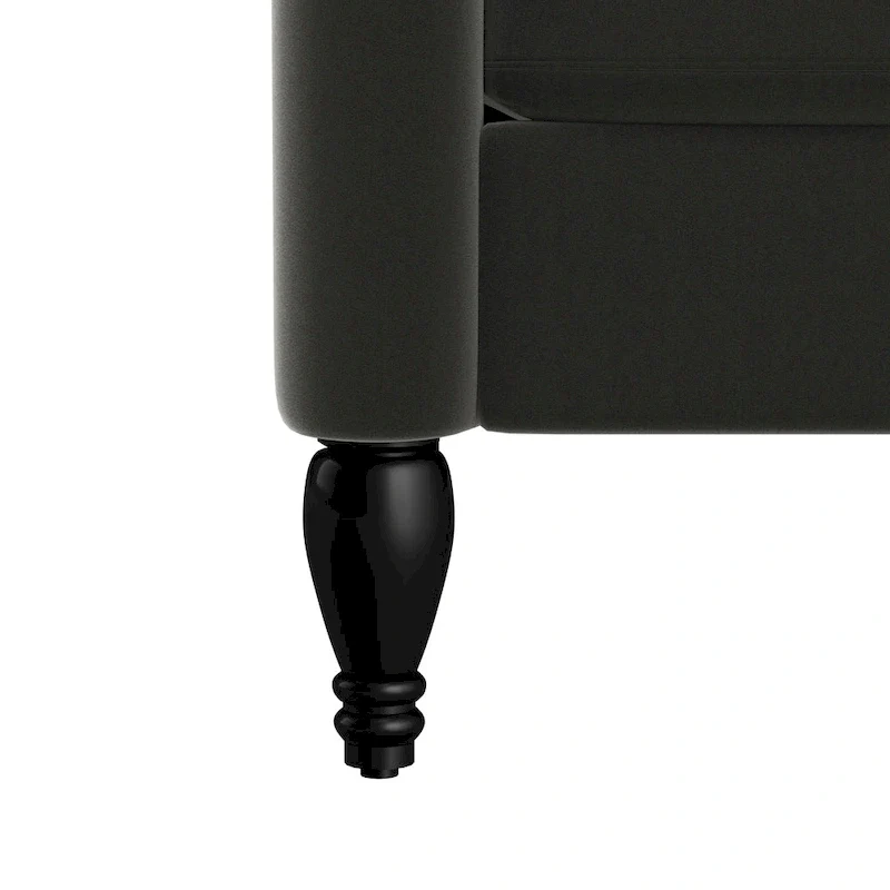 Gracewood Hollow Bea Velvet Wingback Push Back Recliner Chair