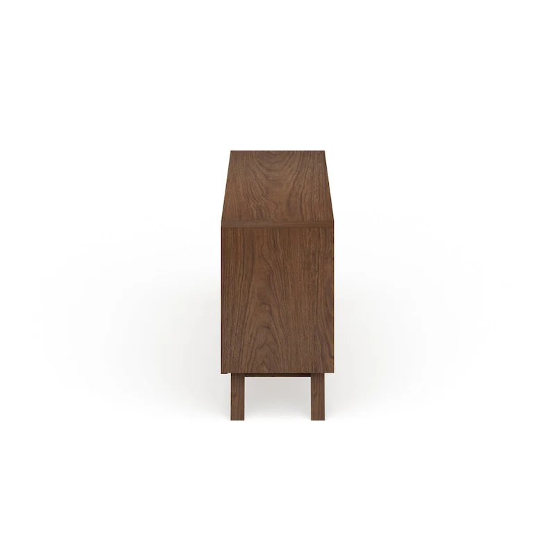 Mid-Century White and Brown Dresser by Baxton Studio