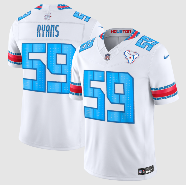 Houston Texans DeMeco Ryans White 2026 Rivalries Collection Stitched Limited Jersey