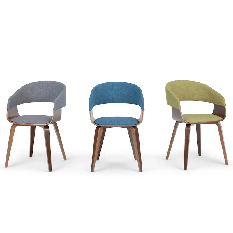 Calinda Mid Century Modern Bentwood Single Dining Chair - 20.5w x 21.7d x 30.9h