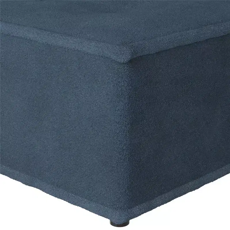 DHP Paloma Upholstered Armless Modular Chair with Backrest Pillow