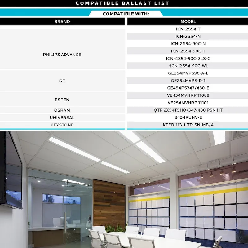 Luxrite 4FT T5 LED Tube Lights, 24W=54W, 45.78 , Ballast and Ballast Bypass Compatible, Damp Rated 12 Pack