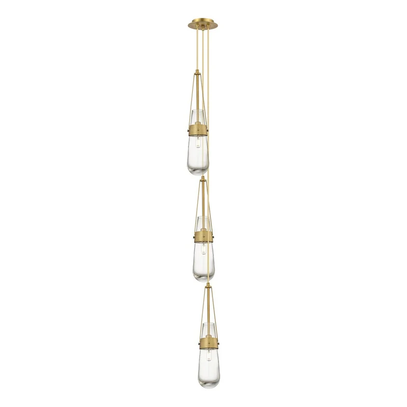 Innovations Lighting Milan - 3 Light 4  Cord Hung Multi Pendant - 6  Canopy