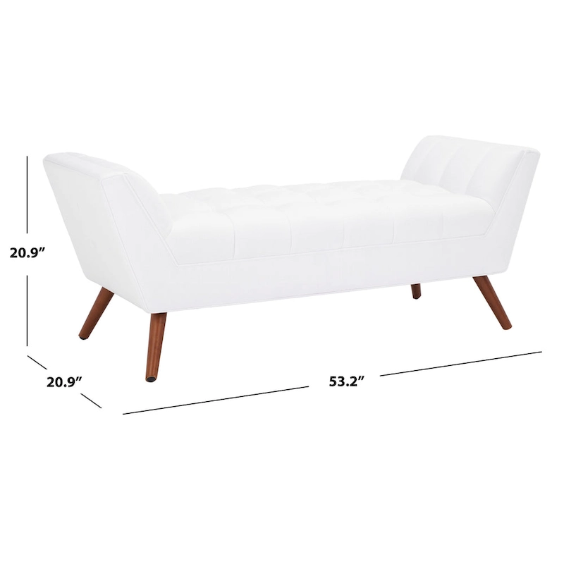 SAFAVIEH Couture Mlfrid Tufted Bench - 53.2 W x 20.9 L x 20.9 H - 53Wx21Dx21H