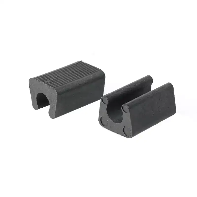 Unique Bargains Plastic Rectangle Non-Slip Chair Leg Tips Black 1.1 x 0.8 x 0.6 12 Pcs
