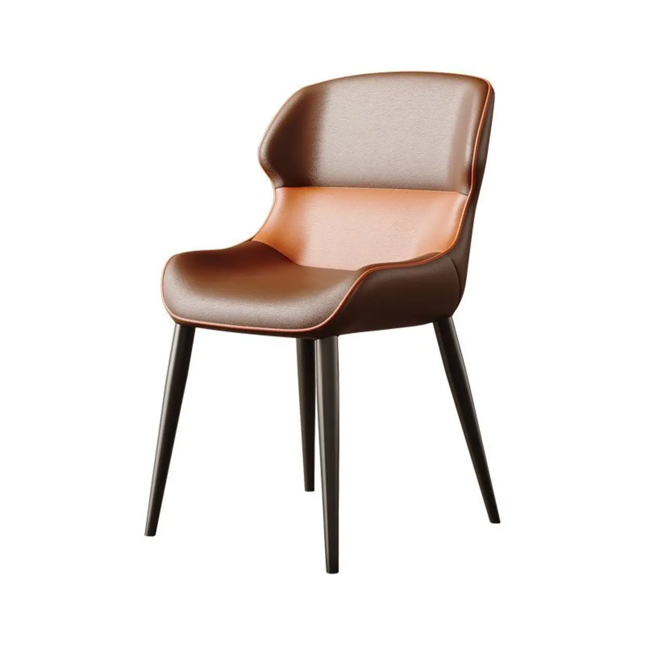Modern Faux Leather Full Back Dining Chair