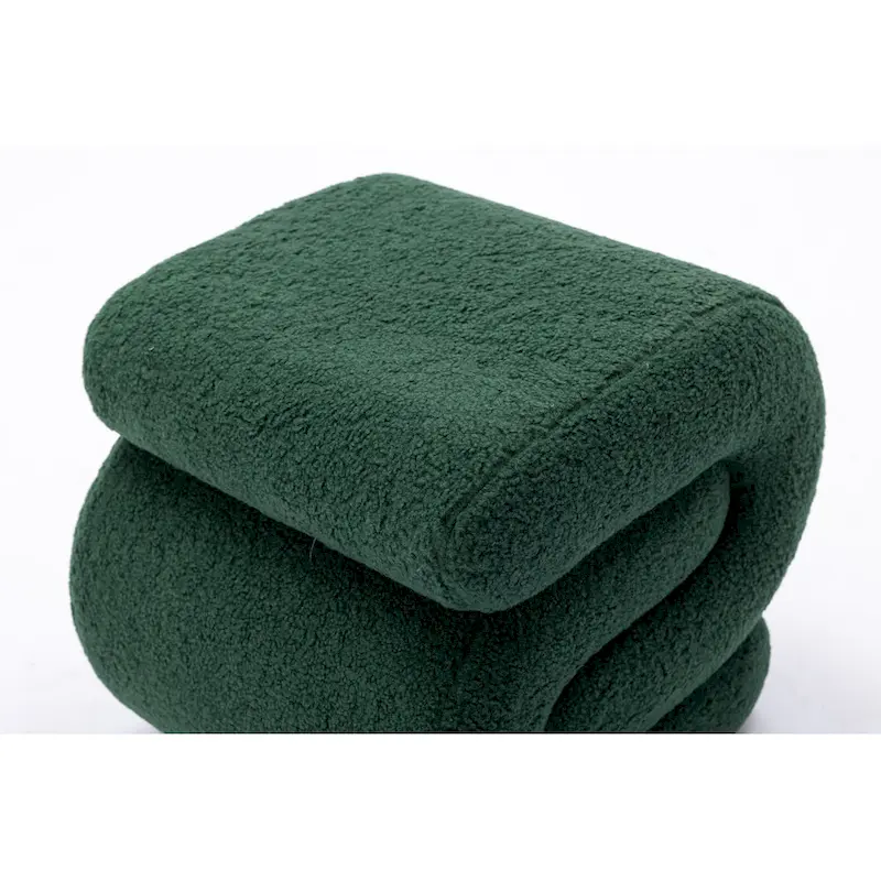 Modern S-shape Fabric Ottoman Makeup Stool Footstool