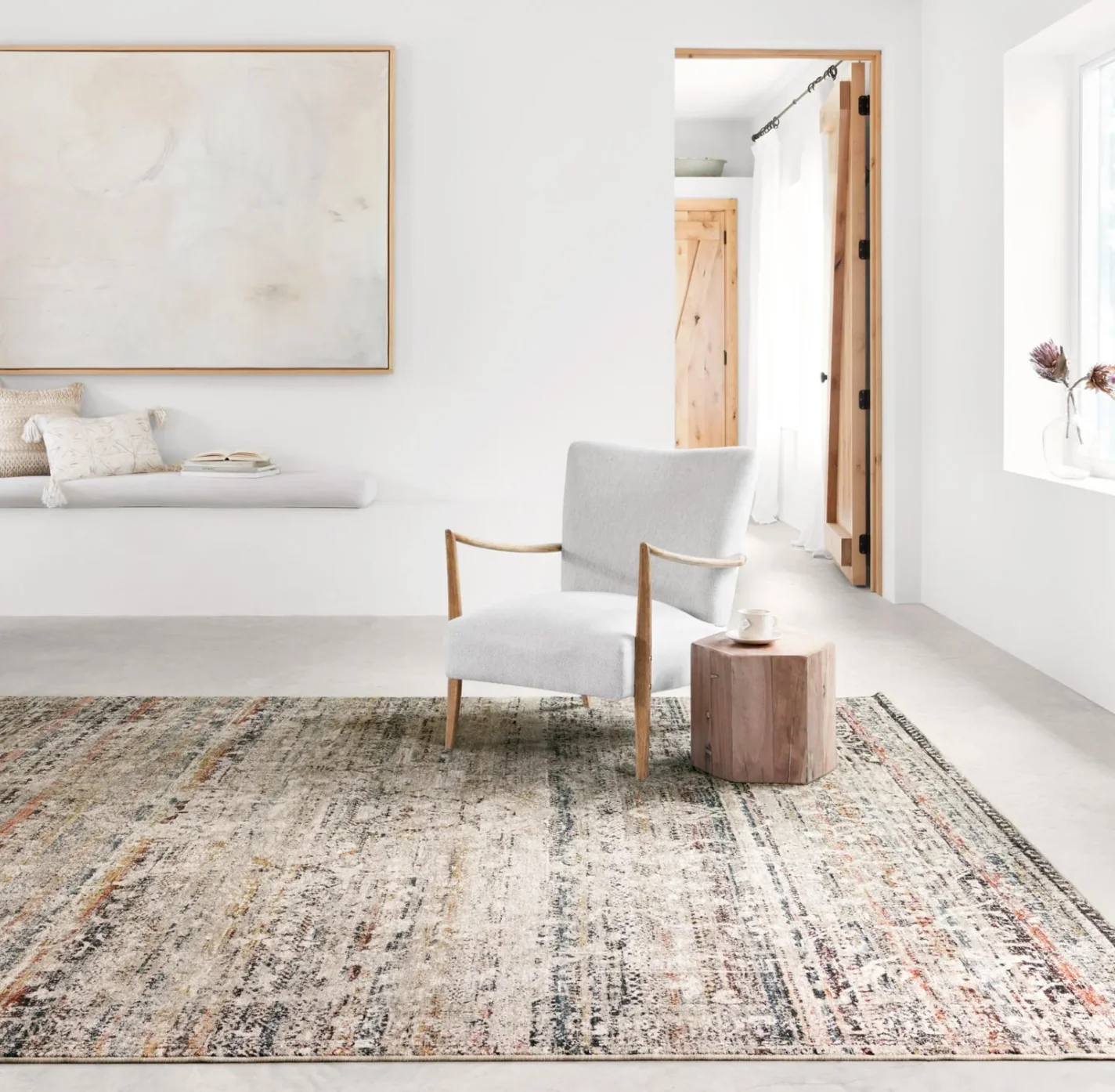 Theia Taupe/Multi Rug