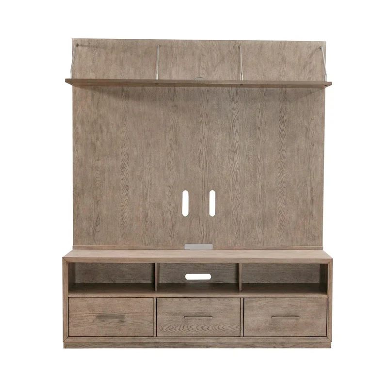 City Scape Burnished Beige Entertainment Center