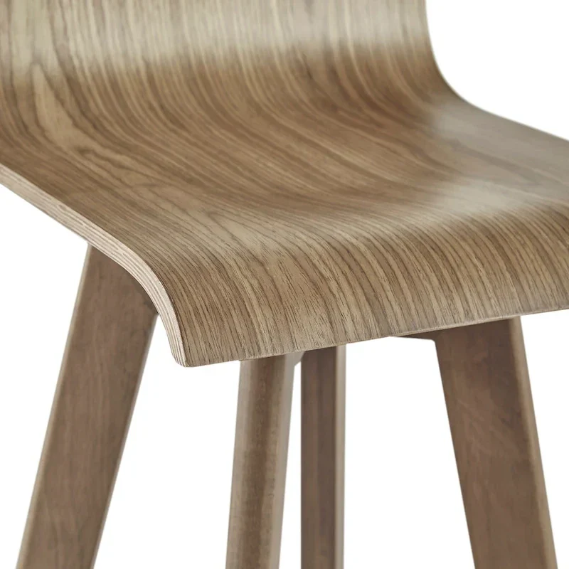 Ellery Mid-Century Modern Swivel Wood Stool (Set of 2) iNSPIRE Q Modern