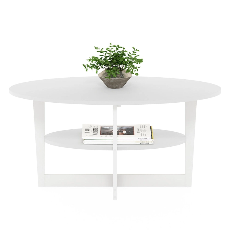Furinno JAYA Oval Coffee Table