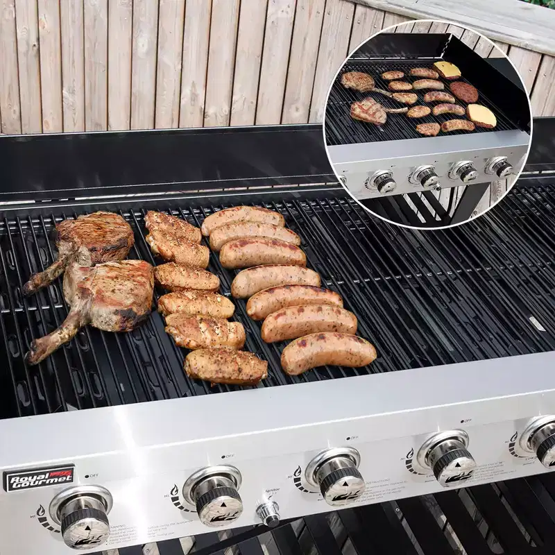 Royal Gourmet 8-Burner Large Event 104000 BTU Gas Grill Black
