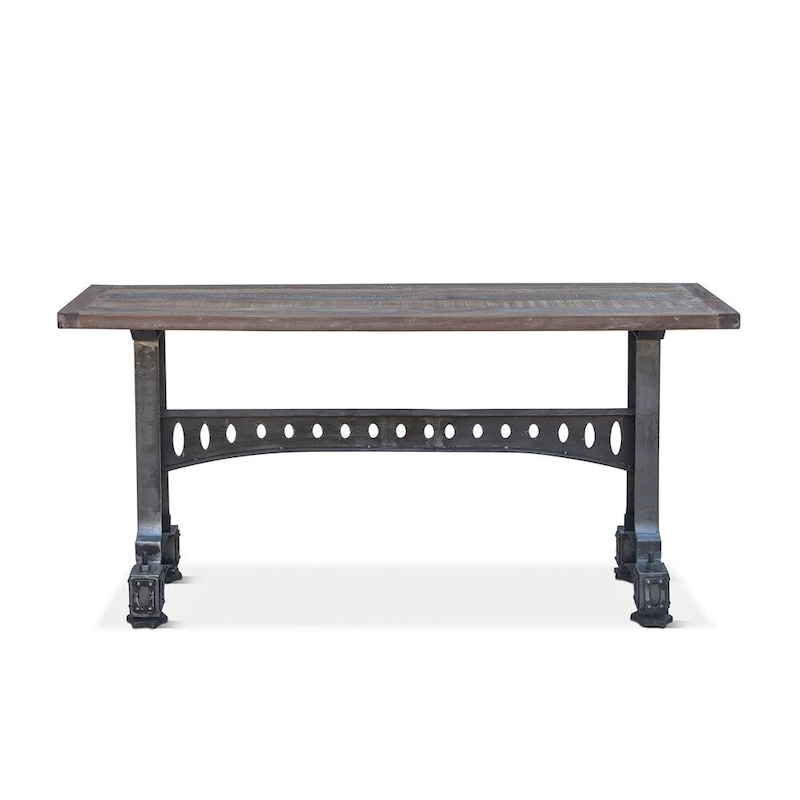Sterling Cast Iron Table with Reclaimed Teak Top