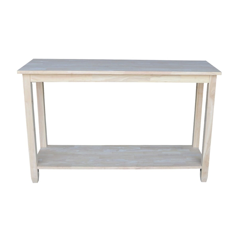 Solano Unfinished Solid Parawood Sofa/ Server Table
