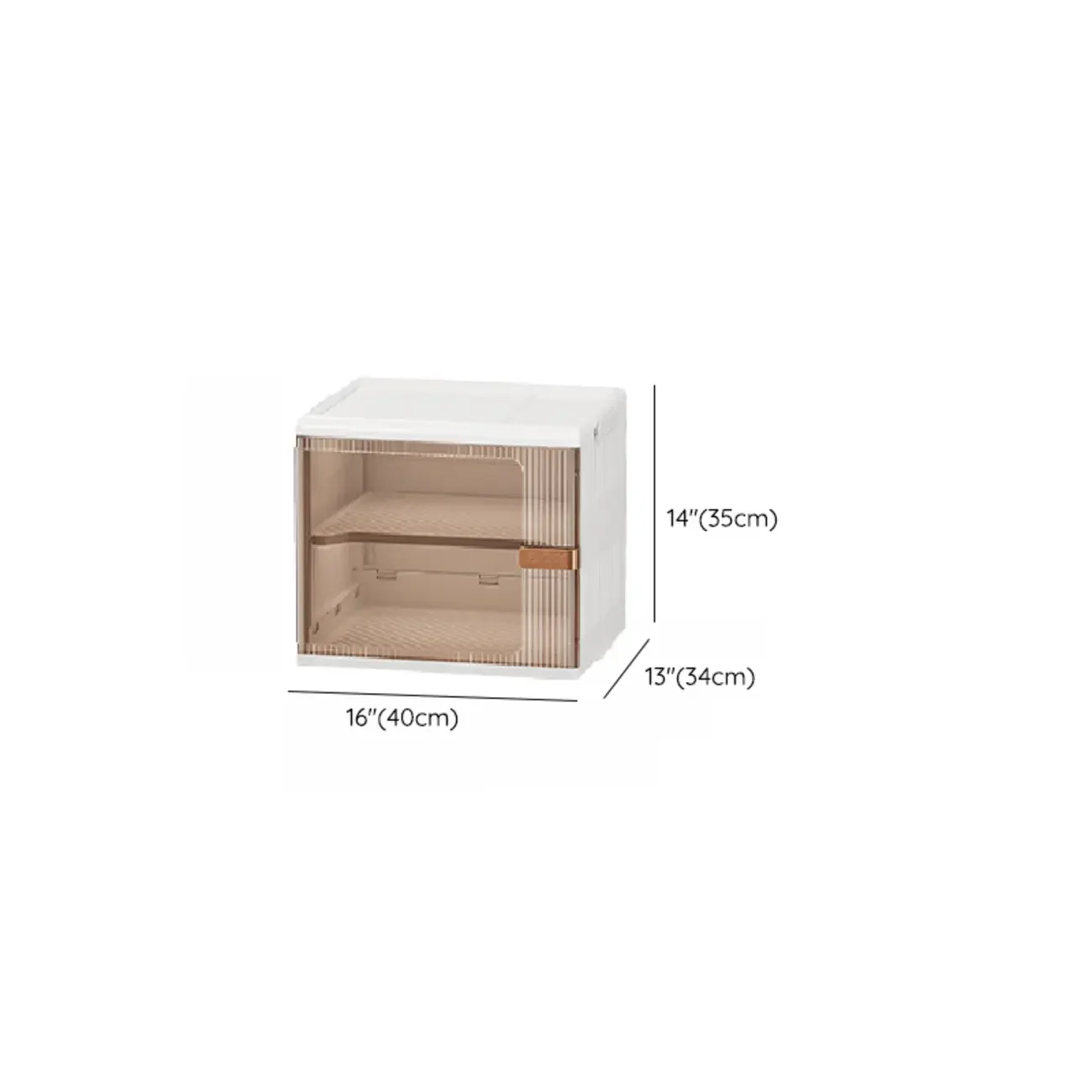 Glam White Plastic Adjustable Shoe Cabinet on Wheels