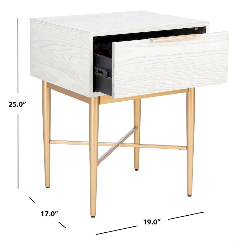 SAFAVIEH Kaelyn Modern 1-Drawer Nightstand