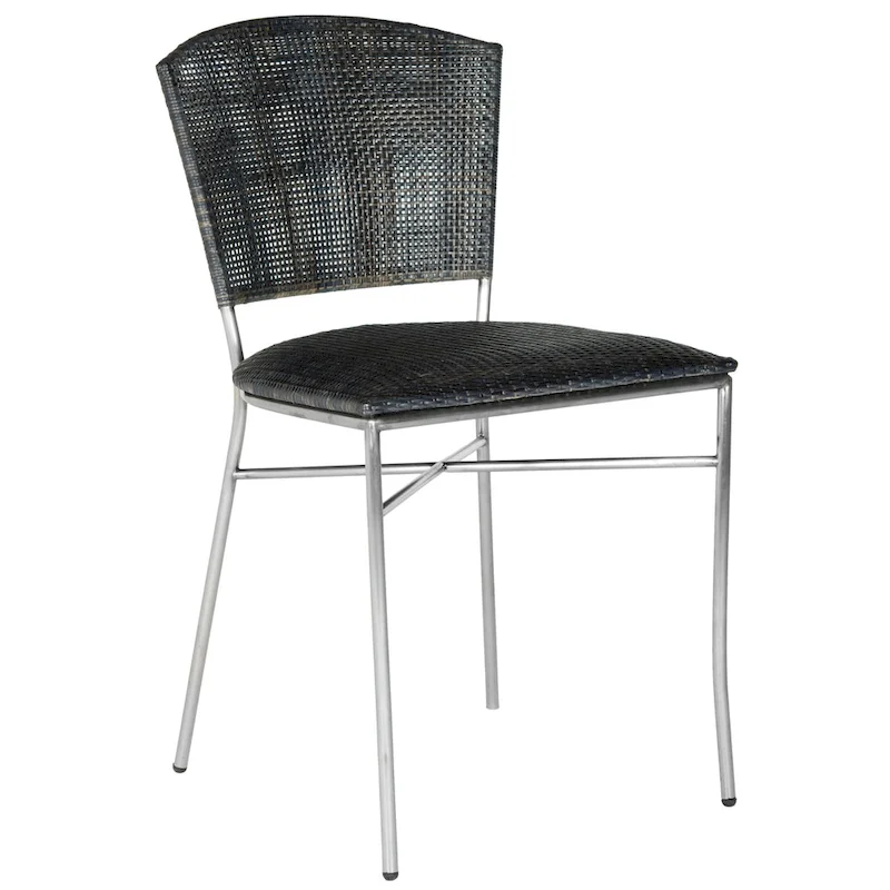 SAFAVIEH Iroda Black Dining Chair (Set of 2) - 17.5x21.8x33.3 - 18Wx22Dx33H