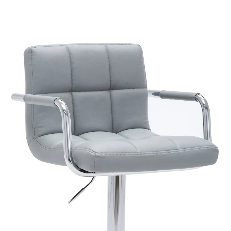 Upholstered Adjustable Retro Bar Stool