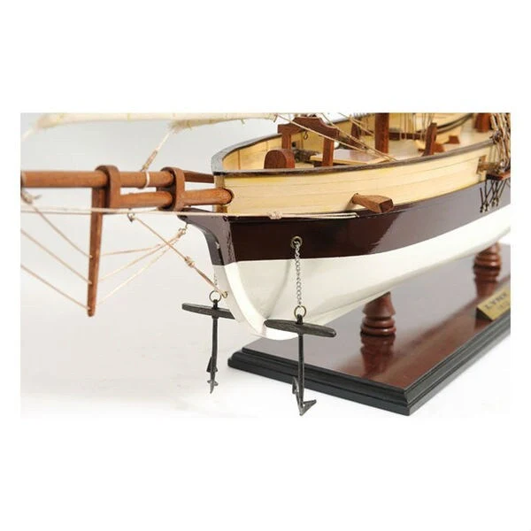 Old Modern Handicrafts Lynx Painted Model Ship