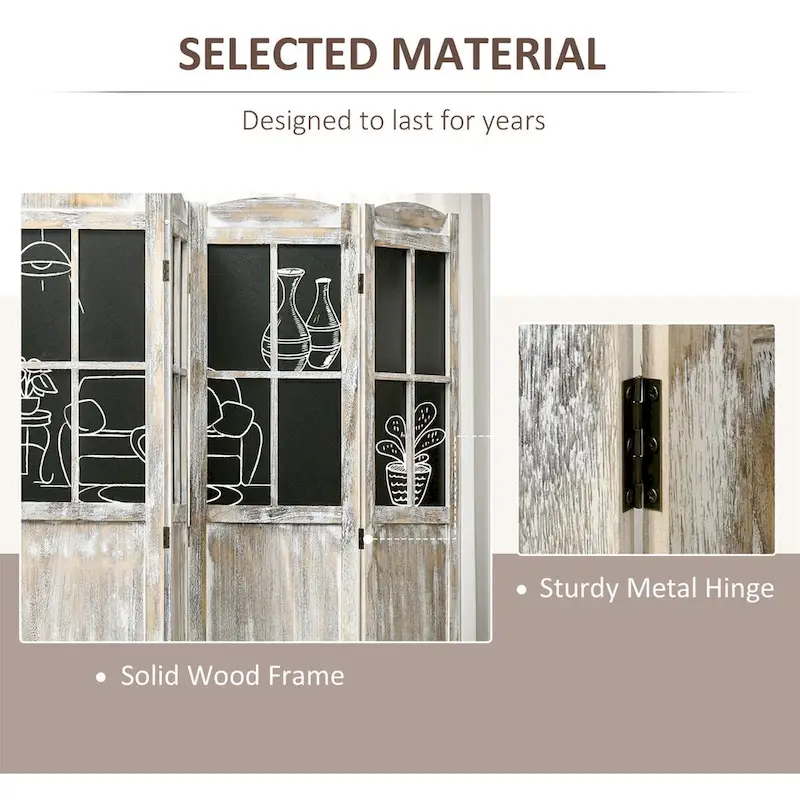 4 Panel Room Divider