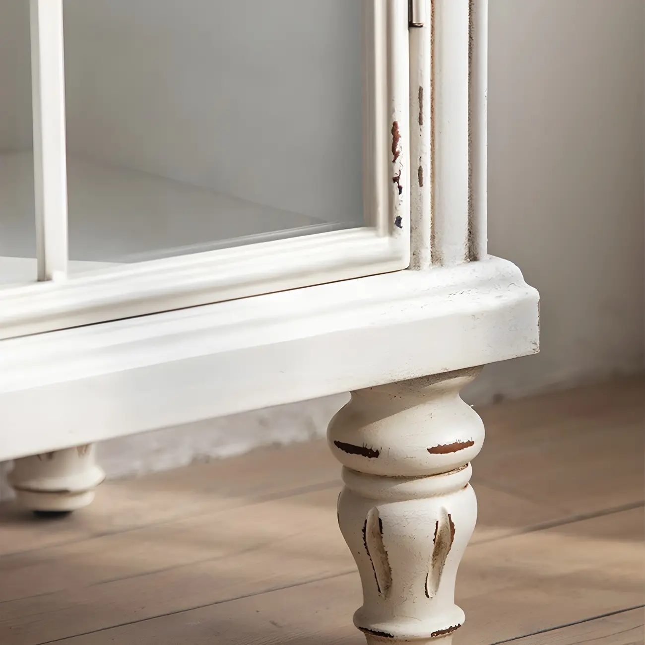 French Country Rectangular Metal Display Bookcase with Shelves